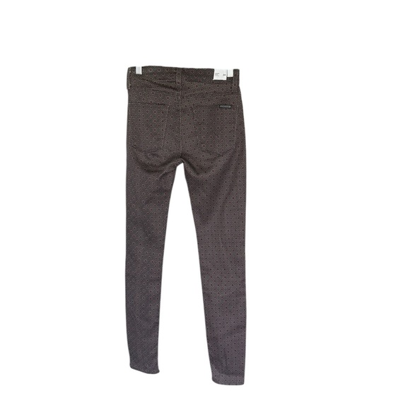 Hudson Jeans Green and Brown Patterned Midrise Size 24 - Picture 3 of 9